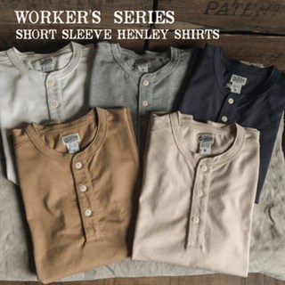 [BRONSON][국내배송]브론슨 논스탁 정품 헨리넥 반팔 티셔츠