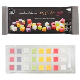 레인보우과일큐브치즈 단품구성 [블랙] 레인보우큐브MIX!, 80g, 1개