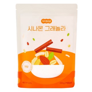 무화당 저당 프로틴 시나몬 그래놀라, 1개, 200g