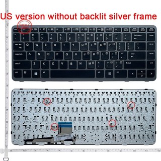 HP Elitebook Folio 1040 G1 G2 백라이트용 US 새 레이아웃 키보드, 한개옵션2, 02 NO Backlit, 한개옵션1, 1개
