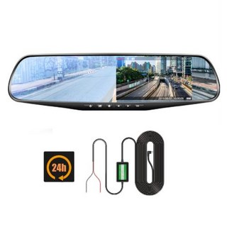 4.3in 24H 운전 레코더 HD 1080P 미러, 24H 1 Lens _32G TF Card