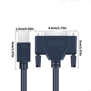USB ~ 25PIN DB25 평행 프린터 케이블 어댑터