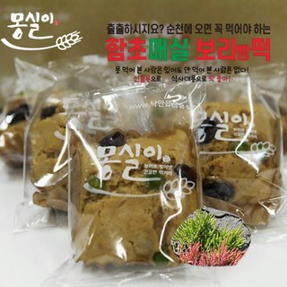 함초 매실 막걸리 발효 보리떡 순천만 당일생산 개별포장 선물용박스, 12개, 89.9g