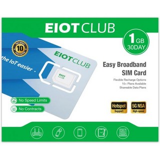 EIOTCLUB SIM 카드 데이터 전용 - 모바일 WiFi 핫스팟 라우터