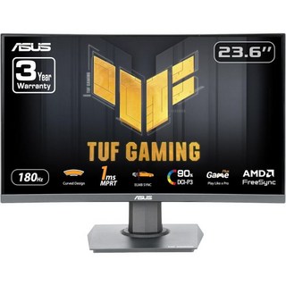 ASUS VG275Q 27인치 풀 HD 1080p 1ms 듀얼 HDMI 아이 케어 콘솔 게이밍 모니터 프리싱크/어댑티브 싱크 블랙, 24&quot; Curved FHD 180Hz FreeSync