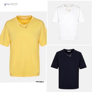 [기비키이스]NC해운대 기비 25봄 쥬시 네크장식 반소매티G4ST131-55-39-91