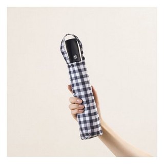 JAJU 체크 선염 완전 자동 3단 우산
