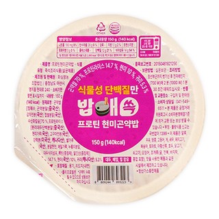 밥애쏙 식물성 단백질만 밥에쏙 넣은 프로틴 현미곤약밥, 10세트, 150g