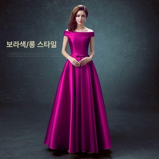 스몰 네이비 웨딩 들러리 피로연 이브닝 연주 드레스