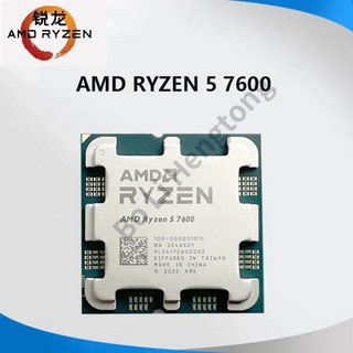 AMD Ryzen 5 7600 R5 3.8 GHz 6 코어 12 스레드 CPU 프로세서 5NM L3 32M 100 00001015 슬롯 AM5 선풍기 없음