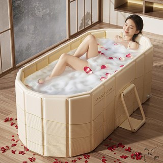 하루꿈 접이식 욕조 플딩 이동식 대형 성인용 목욕통, 뚜껑 포함, 1개