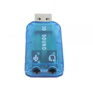 휴대용 3D 오디오 카드 USB 1.1 마이크/스피커 어댑터 7.1 채널 서라운드 사운드 PC 컴퓨터 노트북용, 한개옵션0, 1개