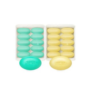 알뜨랑 130g(옐로우x10+그린x10) 업소용 목욕탕비누, 알뜨랑 130g(옐로우x10+그린x10) 업소용 목욕탕