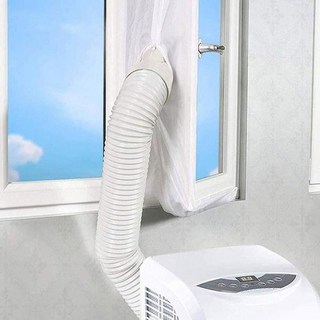 에어락 창문 달린 에어컨 커버 이동식에어컨 소형냉난방기 휴대용 배플 차박에어컨 5m, 납작구멍 이음새의 방수판 천 미포함