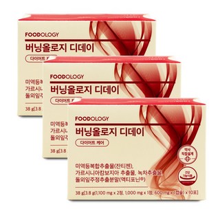 푸드올로지 버닝올로지 디데이 다이어트 케어, 38g, 3개