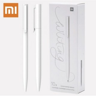 샤오미 볼펜 중성펜 0.5mm 젤펜, 10개, 화이트