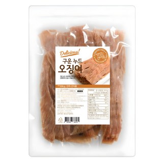해맑은푸드 구운 누드 오징어, 200g, 1개
