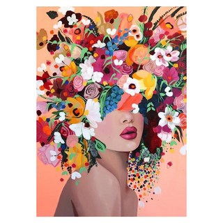 영양상점 DIY 명화 그림 유화 그림 속 여인 페인팅 40 x 50cm 1개, 083 속 여인