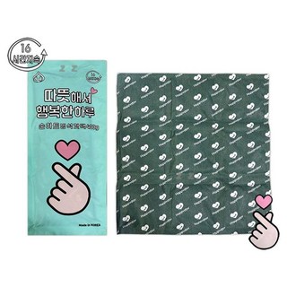 IS-SA 따뜻해서 행복한 하루 손하트 방석핫팩 400g O1EA, 상세페이지 참조