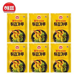 해표 튀김가루, 1kg, 6개