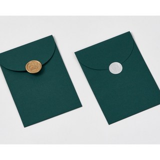 165x115mm 두꺼운 화이트 라운드포켓 웨딩 청첩장 초대장 봉투 - 50매 5. 포레스트그린 150g 상품 이미지