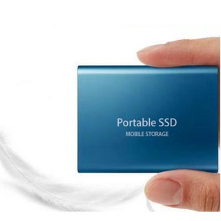 외장하드 포터블 SSD 휴대용 4TB 8TB 16TB 미니 외장하드, 블루