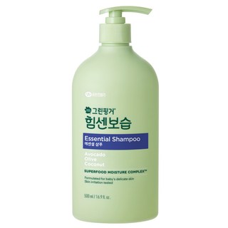 그린핑거 유아용 힘센보습 에센셜 샴푸, 1개, 500ml