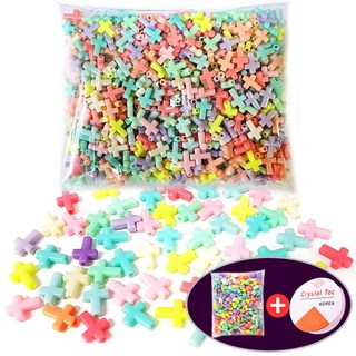 비즈 칼라 비즈 팔찌 만들기 대용량 - 십자가