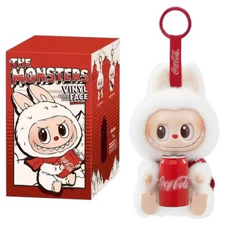 라부부 코카콜라 시리즈 인형 SIT버전 키링 몬스터 비닐 페이스 3세대 화이트 유행, 1개, SIT, 17cm