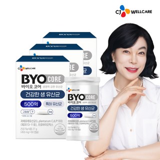 CJ 바이오코어 건강한 생유산균 500억, 60정, 3개