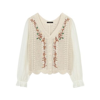 르샵 데일리 자수 포인트 니트 가디건 DP2CK005A