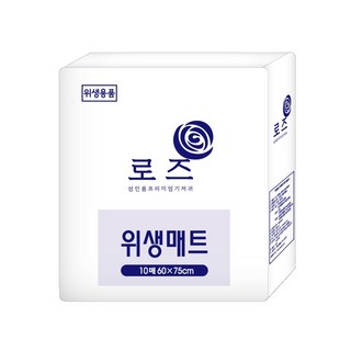 로즈 성인용기저귀 위생매트 일반형 200매, 20개, 10매입