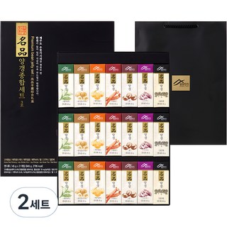 밀양한천 양갱 종합 세트 3호 + 쇼핑백, 2세트, 945g