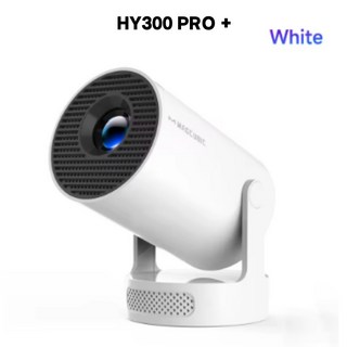 HARU DEAL HY300 PRO + 빔프로젝터 휴대용 가정용 홈시네마 한국어지원 아이폰 안드로이드 180도 회전 자동 키스톤, no bag, 화이트