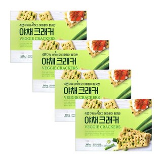 4번구워 더 바삭한 야채 크래커, 4개, 340g