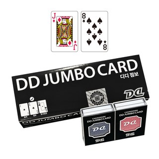 NEW DD 트럼프카드 점보 1더즌 2종 x 6p, 블루, 레드, 1개