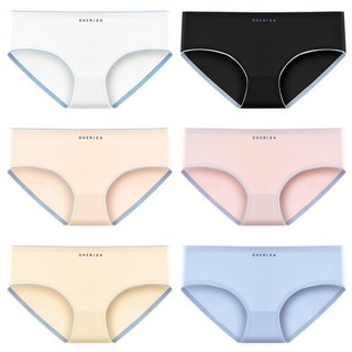 MOLLY 심리스 노라인 무봉제 스판 면팬티 데일리 여성팬티 6종 세트