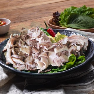 삶은 돼지머리고기 슬라이스 1kg- 돼지국밥 넣으면 맛있어요, 1kg, 1개
