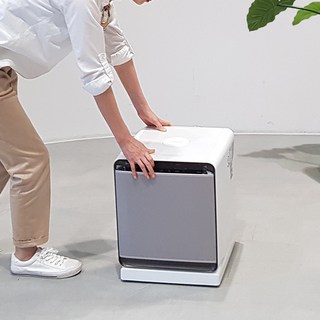 플러스랩 삼성비스포크 큐브 무풍공기청정기 받침대, 블랙
