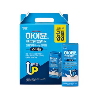 하이뮨 프로틴 밸런스 음료, 190ml, 16개