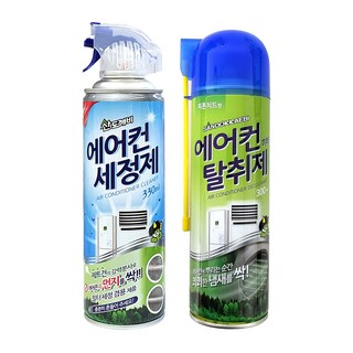 산도깨비 에어컨 청소세트 세정제+탈취제 2종세트, 630ml, 3세트