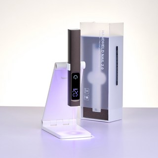 YINUO 휴대용 미니 젤네일 램프 LED램프 타이밍기능 거치대 포함 USB 충전 네일램프, 1개, 그레이