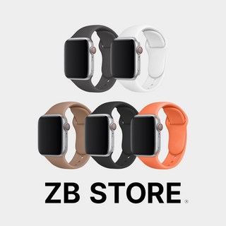 ZB 애플워치 호환 실리콘 스포츠밴드, 42/44/45/49mm, 화이트