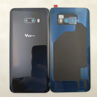 LG G8X ThinQ G850EM용 V50S ThinQ 후면 하우징 유리 후면 커버 배터리 케이스 (카메라 렌즈 포함) 교체 수, 02 V50S Black
