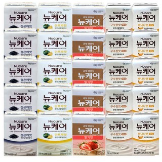 뉴케어 미니 구수한맛 5팩+ 미니 바나나맛 5팩+ 검은깨 5팩+ 단호박맛 5팩+ 딸기맛 5팩, 1세트, 15ml