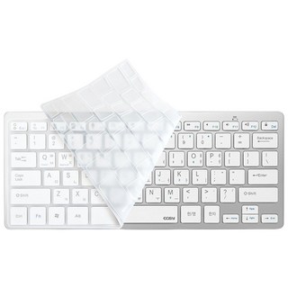 코시 블루투스 무선 텐키리스 키보드 + 키스킨, 제조사축, KB2067BT, 실버