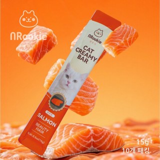 엔루키 고양이 짜먹는 간식 츄르 길고양이 수분 섭취 영양 공급, 100개, 15g, 연어