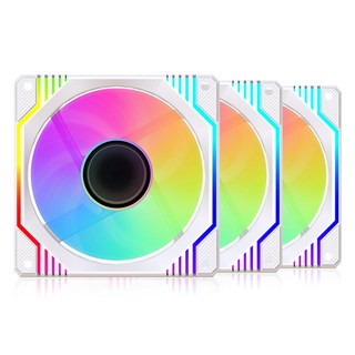 에이원 스톰 인피니티 RGB 120mm 3팩 시스템쿨러 쿨링팬, 화이트, 3개
