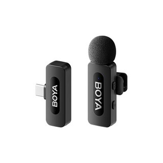 보야 무선마이크 C타입 수신기 + 송신기 세트, BY-V10 V2.0, 혼합색상