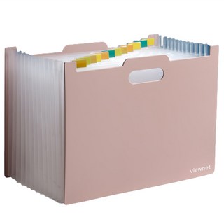 뷰넷 VWY 오르간 스탠딩 서류정리함 13칸 A 핑크 상품 이미지